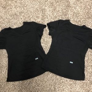 Greys Anatomy Black Scrub Tops